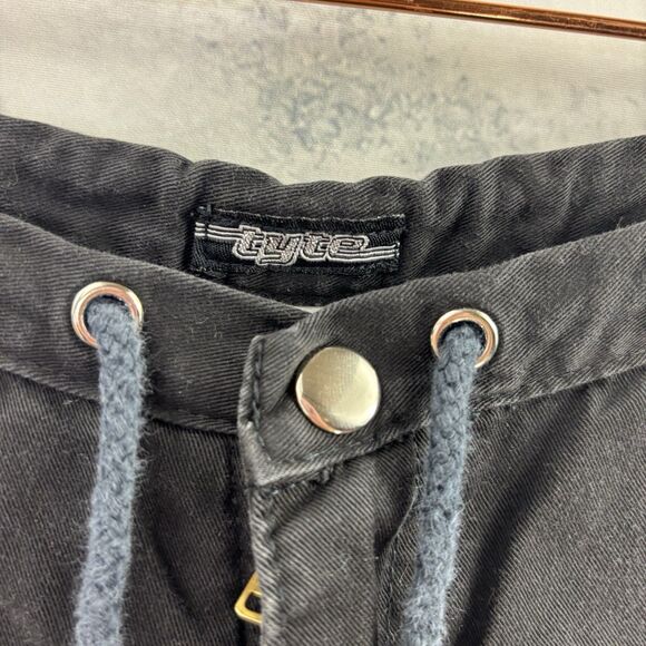 Tyte Jeans Vintage Y2k Black shorts Size 5 Small Drawstring Cali Surf Girl Baggy - Picture 5 of 15